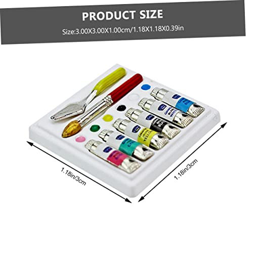 ERINGOGO Miniatur Puppenhaus Dekoration Handgefertigte Emulierte Aquarellspielzeuge aus Resin und Detailgetreu Langlebig Realistische Mini Haus Szenen Zubehör für Sammler und Bastler von ERINGOGO