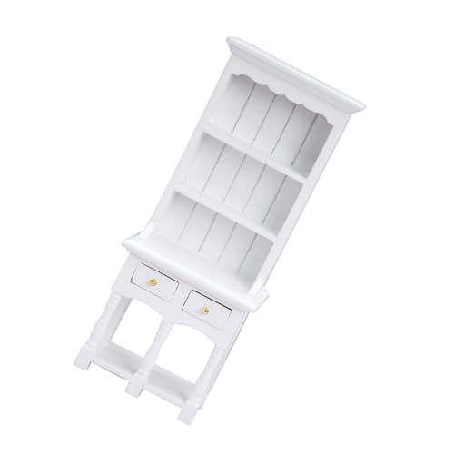 ERINGOGO Miniatur Puppenhaus Möbel Bücherregal Schrank Modell für Dollhouse Cabinet Sammler Zubehör von ERINGOGO