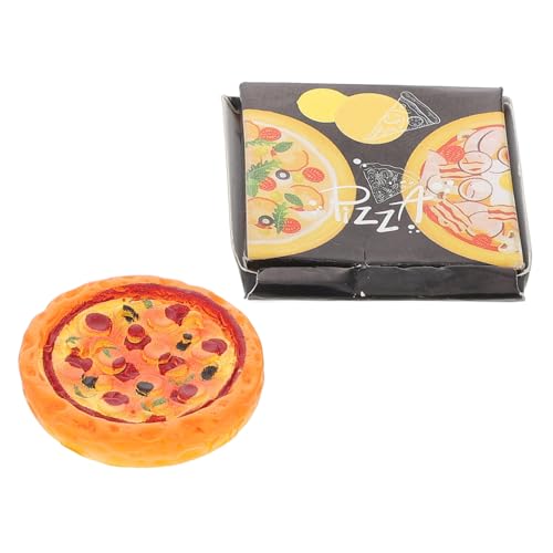 ERINGOGO Miniatur Puppenhaus Pizza Schwarze Miniatur Lebensmittel Requisiten Leicht Tragbar Für Puppenhaus Dekoration Sammler ERINGOGO Miniatur Puppenhaus Pizza Schwarze Miniatur Lebensmittel Requisiten Leicht Tragbar Für Puppenhaus Dekoration Sammler von ERINGOGO