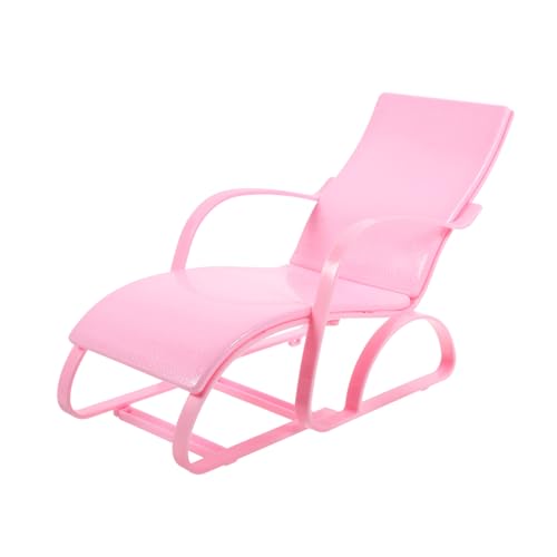 ERINGOGO Miniatur Puppenhaus Strandstuhl Dekorativer Doll's Deck Chair Faltbarer Mini Liegestuhl für Strand Deko Modell für Puppenhaus Mikrolandschaft Bastelprojekte von ERINGOGO