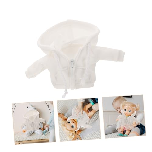 ERINGOGO Miniatur Puppenkleidung Weißer Hoodie Puppenhaus Zubehör Trendige Kreative Spielkleidung für Kleine Bjd Puppen Detailreiche Vielseitige Anziehaccessoires für DIY Puppenmode ERINGOGO Miniatur Puppenkleidung Weißer Hoodie Puppenhaus Zubehör Trendige Kreative Spielkleidung für Kleine Bjd Puppen Detailreiche Vielseitige Anziehaccessoires für DIY Puppenmode von ERINGOGO