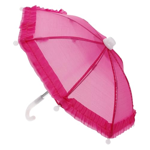 ERINGOGO Miniatur Puppenregenschirm Passend für Puppen und Chafou Zubehör Realistisches Design Niedliches Accessoire für Puppenhaus und Fotoshootings von ERINGOGO