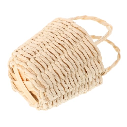ERINGOGO Miniatur-aufbewahrungskorb Für Puppenhäuser Vielseitiger Obstkorb Aus Rattan-Spielzeug Realistisches Design Für Die Einrichtung Von Miniaturszenen von ERINGOGO
