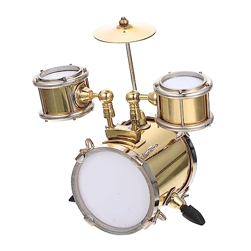 ERINGOGO Miniatur Schlagzeug Modell Musikinstrument für Buntes Leichtes Miniaturinstrument Handgefertigt als Miniaturhaus Dekoration und Pädagogisches von ERINGOGO