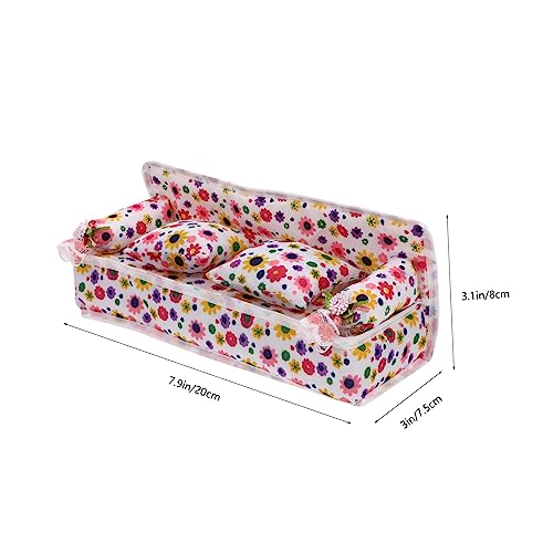 ERINGOGO Miniatur Schminktisch Zubehör Puppenhaus Möbel Modell Mikro Szene Dekoration für Hohe Puppen Langlebiges Material DIY Mini Haus Ausstattung für Kinderzimmer Gestaltung von ERINGOGO