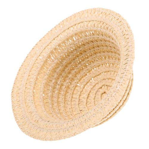 ERINGOGO Miniatur Strohhut Gelb Mini Gewebter Puppenhut Handgefertigt Langlebig Hautfreundlich für Mini Puppendekoration DIY Bastelzubehör Kreatives Puppenhaus ERINGOGO Miniatur Strohhut Gelb Mini Gewebter Puppenhut Handgefertigt Langlebig Hautfreundlich für Mini Puppendekoration DIY Bastelzubehör Kreatives Puppenhaus von ERINGOGO