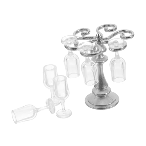 ERINGOGO Miniatur-küchen-stielglashalter Aus Kunststoff Kleines Weinregal Für Puppenhaus Mini-stielglas-Organizer Puppenhaus-weinglashalter Für Esszimmerdekoration ERINGOGO Miniatur-küchen-stielglashalter Aus Kunststoff Kleines Weinregal Für Puppenhaus Mini-stielglas-Organizer Puppenhaus-weinglashalter Für Esszimmerdekoration von ERINGOGO