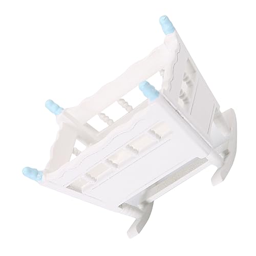 ERINGOGO Miniatur Wiege Für Puppen Dekoratives Puppenhaus Möbel Blaue Krippe Für Schlafzimmer Szenen Realistische Puppenkrippe Für Kreative Rollenspiele ERINGOGO Miniatur Wiege Für Puppen Dekoratives Puppenhaus Möbel Blaue Krippe Für Schlafzimmer Szenen Realistische Puppenkrippe Für Kreative Rollenspiele von ERINGOGO