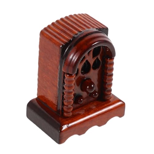 ERINGOGO Miniatur-holzradio: Mini-Radio-Modell, Puppenhausmöbel, Winziges Simulationsspielzeug, Zubehör Für Kinder, Foto-Requisite, So Tun, Als, Als, Heimdekoration von ERINGOGO
