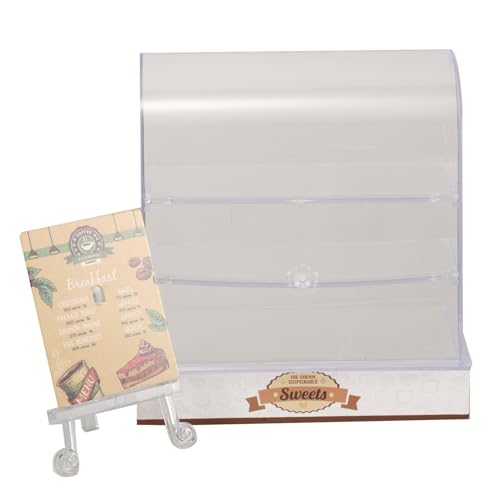 ERINGOGO Miniatur-lebensmittelschrank Und Puppenhaus-kuchenschrank, Vitrine, Vitrine, Miniatur-bäckerei, Durchsichtige Für Figuren, Für Puppenhaus-zubehör ERINGOGO Miniatur-lebensmittelschrank Und Puppenhaus-kuchenschrank, Vitrine, Vitrine, Miniatur-bäckerei, Durchsichtige Für Figuren, Für Puppenhaus-zubehör von ERINGOGO