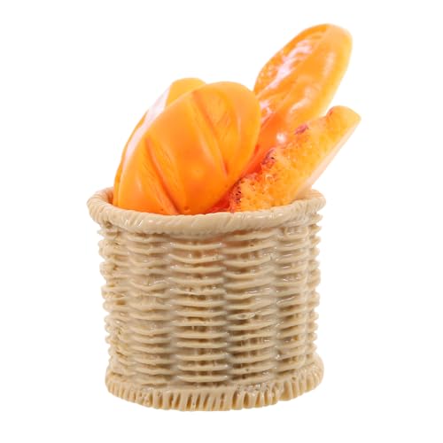 ERINGOGO Miniature Brotmodell mit Korb Realistische Fake Brotdeko für Puppenhaus Miniatur Essensrequisite Lebensechte Brotattrappe als Fotorequisite und Raumdekoration ERINGOGO Miniature Brotmodell mit Korb Realistische Fake Brotdeko für Puppenhaus Miniatur Essensrequisite Lebensechte Brotattrappe als Fotorequisite und Raumdekoration von ERINGOGO