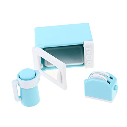 ERINGOGO Miniaturküche Kinderküche Puppenhaus Zubehör Mikrowelle Wasserkocher Und Toaster Teile Farben Zufällig Für Kreative Kochabenteuer ERINGOGO Miniaturküche Kinderküche Puppenhaus Zubehör Mikrowelle Wasserkocher Und Toaster Teile Farben Zufällig Für Kreative Kochabenteuer von ERINGOGO