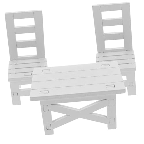 ERINGOGO Miniaturmöbel Set Teiliges Möbelset für Puppenhäuser Bestehend aus Stühlen und Tisch aus Hochwertigem für Rollenspiele und Kreatives ERINGOGO Miniaturmöbel Set Teiliges Möbelset für Puppenhäuser Bestehend aus Stühlen und Tisch aus Hochwertigem für Rollenspiele und Kreatives von ERINGOGO
