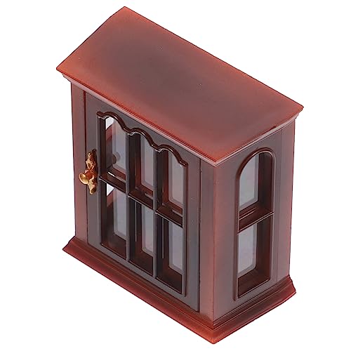 ERINGOGO Miniaturmöbelmodell Dekoration Schlafzimmer Bedroom Decor stylingo weinregalen Toys Mini-Hausdekoration dekorativer Kleiner Schrank Miniaturhausschrank Vitrine Plastik von ERINGOGO