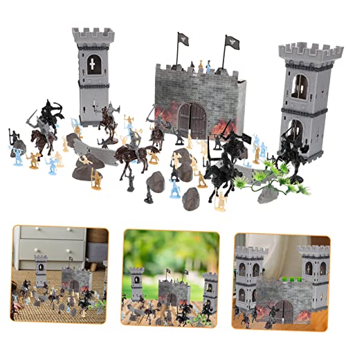 ERINGOGO Mittelalterliche Ritter Figuren Teilig Kunststoff Soldaten Modell mit Pferden und Detailreiche Miniatur Spielfiguren für Rollenspiele und Sammlungen ERINGOGO Mittelalterliche Ritter Figuren Teilig Kunststoff Soldaten Modell mit Pferden und Detailreiche Miniatur Spielfiguren für Rollenspiele und Sammlungen von ERINGOGO