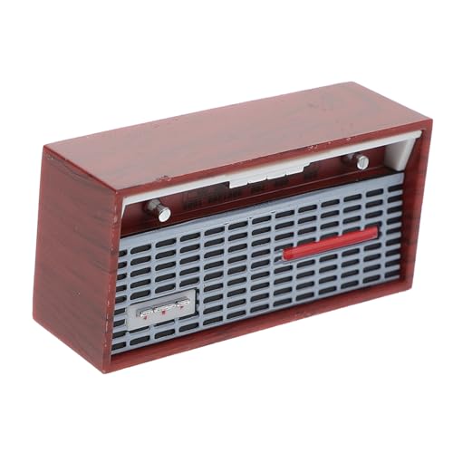 ERINGOGO Modell Radio Vintage Dekoration Retro Dekoration Retro-Miniaturradio Vintage Decor Mikrospielzeug Miniatur-Bastelzubehör simuliertes Radio Radiodekor aus Kunststoff Plastik Brown ERINGOGO Modell Radio Vintage Dekoration Retro Dekoration Retro-Miniaturradio Vintage Decor Mikrospielzeug Miniatur-Bastelzubehör simuliertes Radio Radiodekor aus Kunststoff Plastik Brown von ERINGOGO