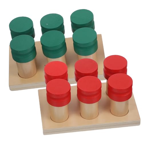 ERINGOGO Montessori Holz Geruchskasten für Kleinkinder Ab Jahr Lernspielzeug Fördert Kreativität Denken und Sinneserfahrung von ERINGOGO