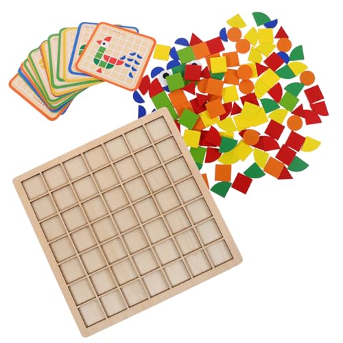 ERINGOGO Montessori Holzbausteine Teilig Geometrische Formen Lernspielzeug für Vorschule von Formen und Mustererkennung Hand Auge Koordination Kreatives Musterblockspiel ERINGOGO Montessori Holzbausteine Teilig Geometrische Formen Lernspielzeug für Vorschule von Formen und Mustererkennung Hand Auge Koordination Kreatives Musterblockspiel von ERINGOGO