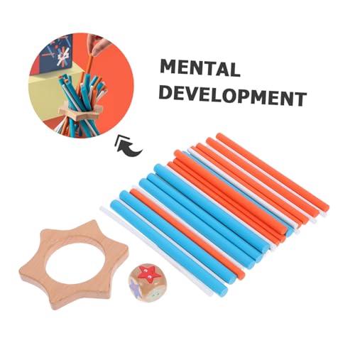 ERINGOGO Montessori Holzspielzeug Balance Stick Geduld Training Lernspiel Interaktives Gehirntrainer Familienspiel für Erwachsene von ERINGOGO