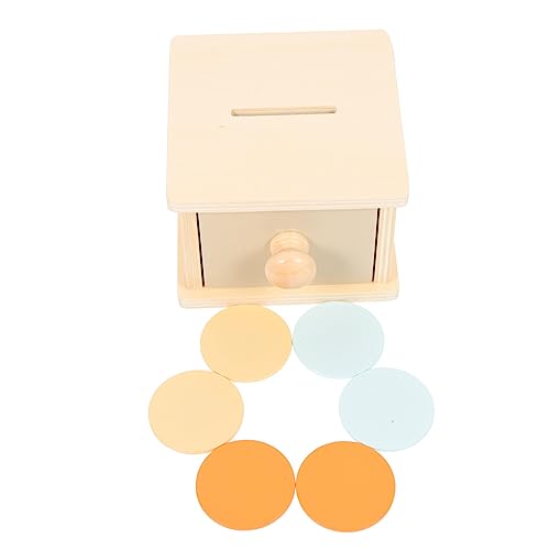 ERINGOGO Montessori Holzspielzeug Object Permanence Box Motoriktraining Pädagogisches Lernspielzeug Motorik Hand Auge koordination Ab Jahr von ERINGOGO
