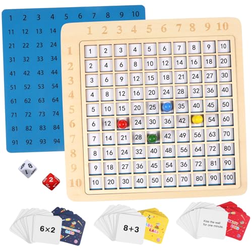 ERINGOGO Montessori Holzspielzeug Set für Kleinkinder Buntes Lernspielzeug zum Addieren und Multiplizieren Kognitives Digitales Mathe Pädagogisches Frühförderungsset von ERINGOGO