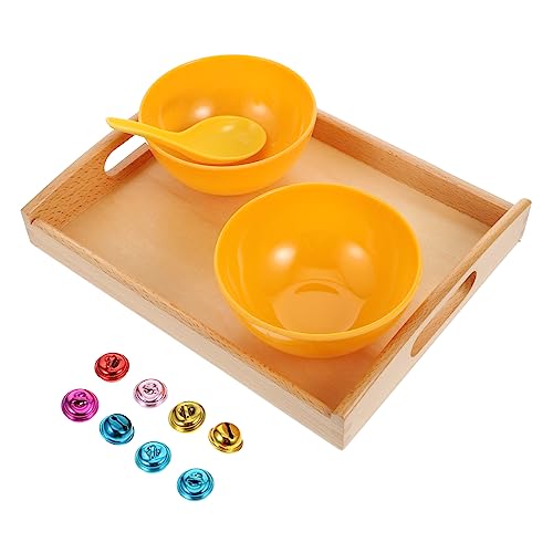 ERINGOGO Montessori Schaufelglocken mit Holztablett Farbenfrohes Pädagogisches Küchenspielzeug Feinmotorik und Hand Auge Koordination Geeignet für Vorschulkinder und Zufällige Farbe ERINGOGO Montessori Schaufelglocken mit Holztablett Farbenfrohes Pädagogisches Küchenspielzeug Feinmotorik und Hand Auge Koordination Geeignet für Vorschulkinder und Zufällige Farbe von ERINGOGO