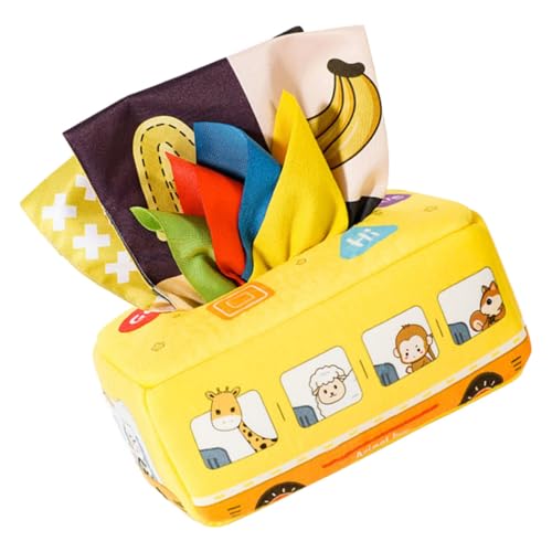 ERINGOGO Montessori Sensorisches Taschentuchbox Bunt Sichere Materialien Fördert Hand Auge Koordination und Kreativität für Kleinkinder und Kindergarten ERINGOGO Montessori Sensorisches Taschentuchbox Bunt Sichere Materialien Fördert Hand Auge Koordination und Kreativität für Kleinkinder und Kindergarten von ERINGOGO