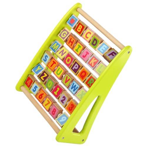 ERINGOGO Multifunktionales Lernspielzeug Buchstaben Zahlen flip Board Grün Pädagogisches Frühförderungsspielzeug für Kognitiven Entwicklung und Spielerischem Lernen Am Schreibtisch von ERINGOGO