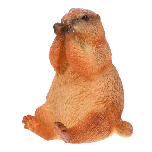 ERINGOGO Murmeltierform-Simulation Wildtiermodell Realistisches Murmeltier-Spielzeug Zum Ausstellen Und Spielen Zuhause Wildtier-modellierfigur von ERINGOGO