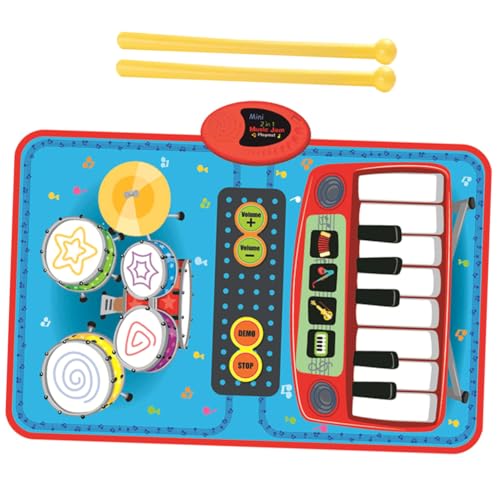 ERINGOGO Musikalische Spielmatte für Interaktive Klavier und Trommelmatte Leicht zu Reinigen Kompakt und Tragbar Fördert die Musikalische Entwicklung für Jungen ERINGOGO Musikalische Spielmatte für Interaktive Klavier und Trommelmatte Leicht zu Reinigen Kompakt und Tragbar Fördert die Musikalische Entwicklung für Jungen von ERINGOGO