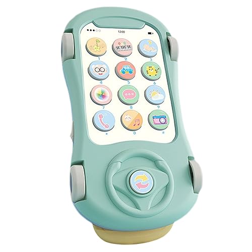 ERINGOGO Musikspielzeug für Auto Handy mit Licht und Musik Fördert Frühe Bildung und Koordination Kleinkindspielzeug für Jungen und Batterielos Hochwertiges von ERINGOGO