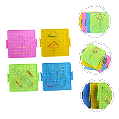 ERINGOGO Nail Board Teilig Doppelseitig Nagelplatte mit Gummibändern Lernspielzeug für Grundschule Mathe Lehrmittel Sicherer Zufällige Farbe ERINGOGO Nail Board Teilig Doppelseitig Nagelplatte mit Gummibändern Lernspielzeug für Grundschule Mathe Lehrmittel Sicherer Zufällige Farbe von ERINGOGO