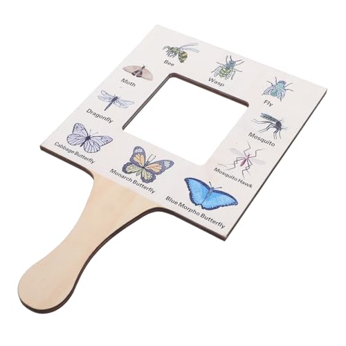 ERINGOGO Naturführer Für Naturführerrahmen Naturbeobachtungsset Outdoor Beobachtungsspielzeug Handheld Identifikationsführer Outdoor Identifikationsführer Werkzeug Aus Holz von ERINGOGO