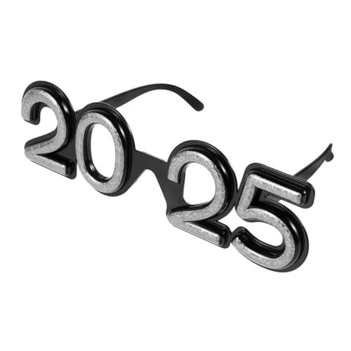 ERINGOGO Neujahrsbrille Silber Holografisch Zahlenbrille Partybrille Lustige Partydeko Partyzubehör für Silvester und Feierlichkeiten ERINGOGO Neujahrsbrille Silber Holografisch Zahlenbrille Partybrille Lustige Partydeko Partyzubehör für Silvester und Feierlichkeiten von ERINGOGO
