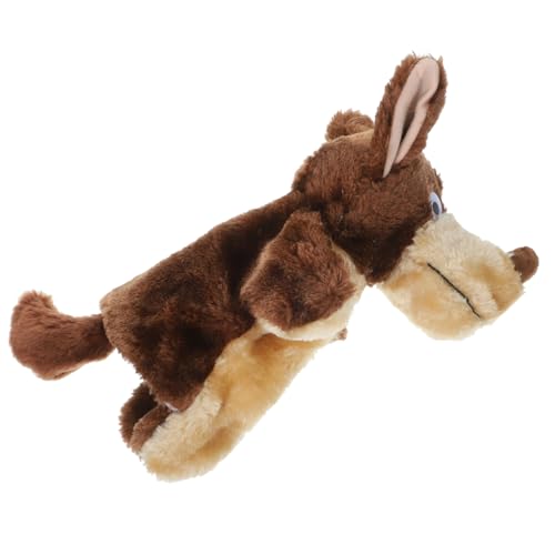 ERINGOGO Niedliche Cartoon Tier Handpuppe aus Plüsch für Interaktives für Eltern für Geschichten und Rollenspiele Wolf Design für Partys und Alltag von ERINGOGO