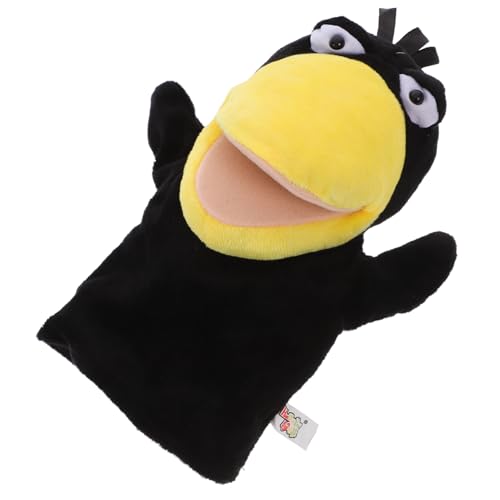 ERINGOGO Niedliche Krähen Fingerpuppe aus Weichem Plüsch Interaktives Kinderspielzeug für Fantasievolles und Eltern Junge Mädchen Kommunikation Leicht und Tragbar von ERINGOGO
