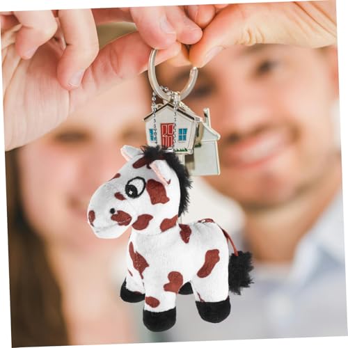 ERINGOGO Niedlicher Plüsch Pferde Schlüsselanhänger Mini Kuscheltier Charm Weiches Stofftier Ornament als für Mädchen Party Mitgebsel von ERINGOGO