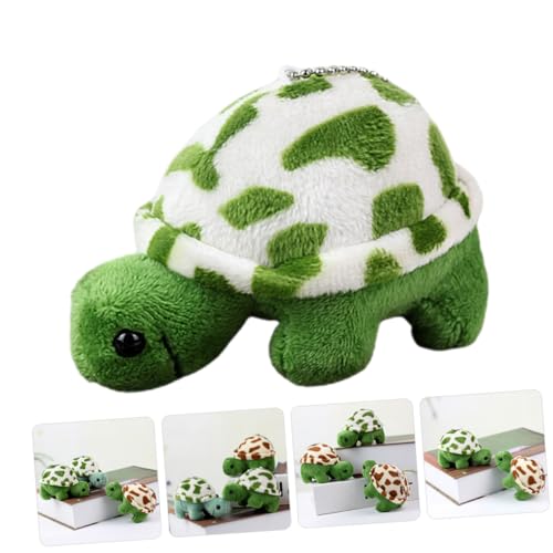 ERINGOGO Niedlicher Plüsch Schildkröten Schlüsselanhänger Weiches PP Baumwoll Stofftier Anhänger Lustige DIY Taschen und Schlüssel Dekoration Perfektes für Mädchen und Alltag von ERINGOGO