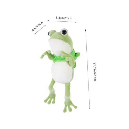 ERINGOGO Niedliches Plüschfrosch Stofftier Weiches Kuscheltier Sitzkissen Geschenkidee für Wohnzimmer Schlafzimmer Dekoration von ERINGOGO