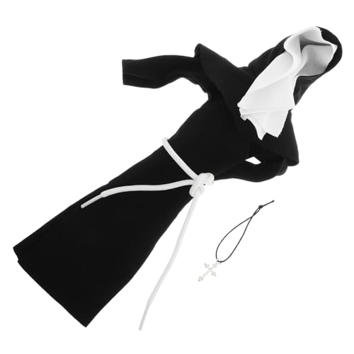 ERINGOGO Nonnenpuppenkleidung, Babypuppenkleidung, Kleid, Outfits, Accessoires, Halskette Mit Kreuzanhänger, Halloween- -nonnen-kostüme, Passend Für Neugeborene Babypuppen ERINGOGO Nonnenpuppenkleidung, Babypuppenkleidung, Kleid, Outfits, Accessoires, Halskette Mit Kreuzanhänger, Halloween- -nonnen-kostüme, Passend Für Neugeborene Babypuppen von ERINGOGO