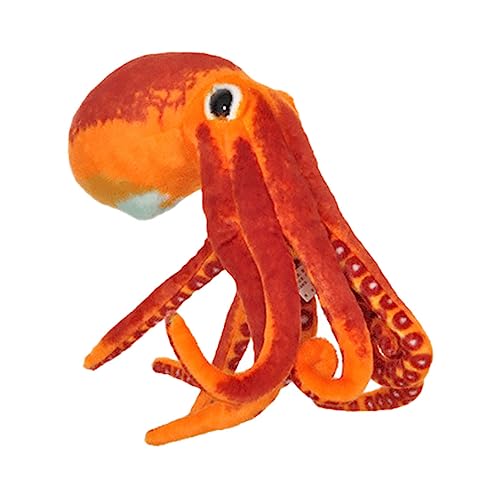 ERINGOGO Oktopus- für kinderzimmerdeko Room Decoration Kid Toys plüschtier geburtstagsmitgebsl kucheltier Auto-Oktopus-Puppe entzückende Stoffpuppe kurzer Plüsch Orange von ERINGOGO