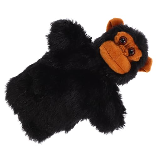 ERINGOGO Orang-utan-tierhandpuppe Puppen Für Kleinkinder Tierische Handpuppe Kreatives Puppenspielzeug Handpuppe Für Handpuppe Bär Handpuppe Handpuppen Plüsch Black von ERINGOGO