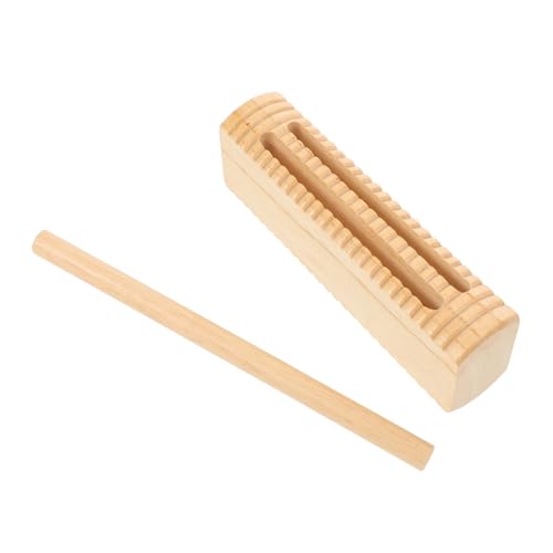 ERINGOGO Orff Percussion Instrument Holz Rhythmusblock mit Mallet Handgefertigt Leichter Tragbarer Holzschlagblock für Frühe Musikbildung Eltern-Junge Hoher und Tiefer Klang von ERINGOGO