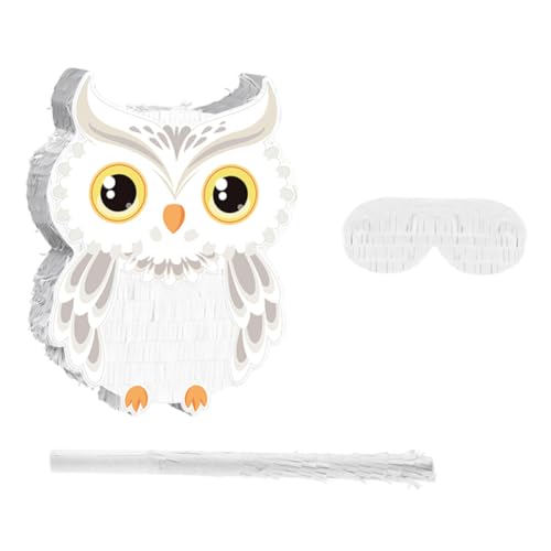 ERINGOGO Owl Pinata Jungle Animal Party Game Supplies für Geburtstag Halloween Dschungelthema Tierdeko mit Interaktiver Pinata Spielspaß von ERINGOGO