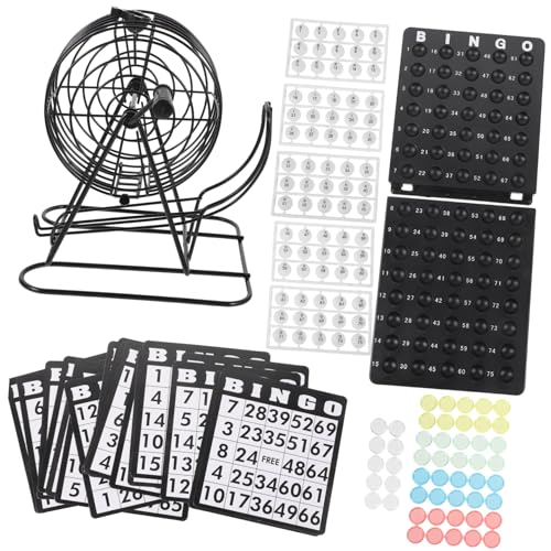 ERINGOGO Party Bingo Spielset mit Robusten Karten und Chips Einfaches Setup für Familie Schule und Bar Vielseitiges Unterhaltungsspiel für Gesellige Runden und Generationsübergreifenden von ERINGOGO