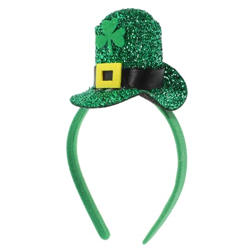 ERINGOGO Patricks Day Haarreifen mit Kleeblatt Hut Leichtes Stoffmaterial Komfortabel und Langlebig Festliches Haarschmuck für Irische Kostüm und Partyaccessoires ERINGOGO Patricks Day Haarreifen mit Kleeblatt Hut Leichtes Stoffmaterial Komfortabel und Langlebig Festliches Haarschmuck für Irische Kostüm und Partyaccessoires von ERINGOGO