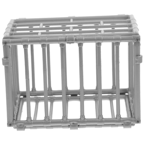 ERINGOGO Miniatur Käfig Modell für Tiere Selbstgemacht Zubehör Kleiner Käfig für Actionfiguren Kunststoff Vielseitig Einsetzbar von ERINGOGO