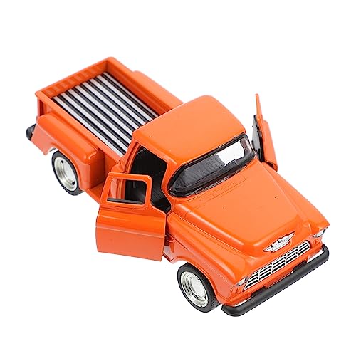 ERINGOGO Pickup-Truck-Modell bastelset basteln für weihnachsgeschenke gieskanne kinderspielzeug Toy Cars Auto Lastwagen Miniatur-LKW kleines LKW- Legierung Orange von ERINGOGO