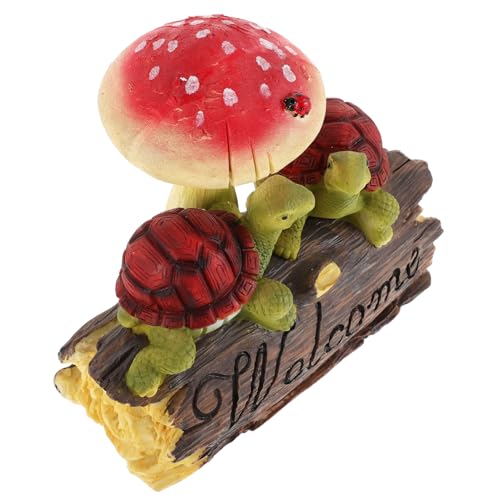 ERINGOGO Pilz Ornament Schildkröte Statue Garten Hof Kunsthandwerk Für Outdoor Decor von ERINGOGO