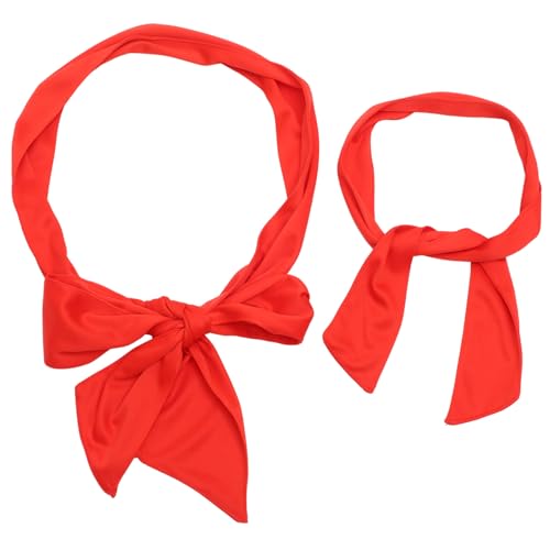 ERINGOGO Piratenkostüm Zubehör mit Verstellbarem Rotem Halstuch und Taillengürtel für Damen Karneval Mottoparty Halloween Cosplay Rollenspiel von ERINGOGO